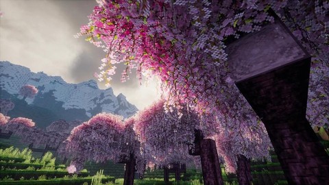 我的世界桃花树怎么建