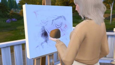 模拟人生4怎么画巨作[图1]